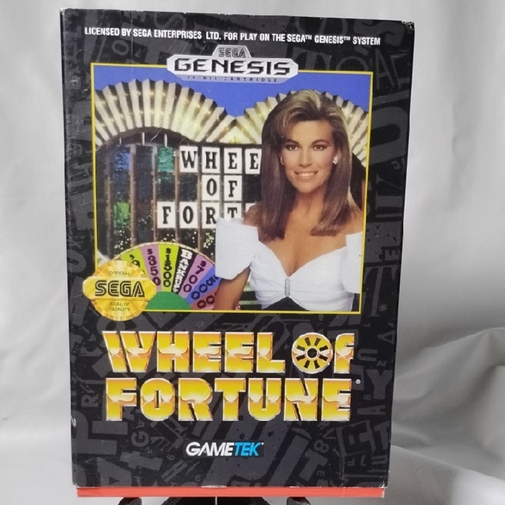 1992 Sega Genesis Wheel Of Fortune Game Cartridge